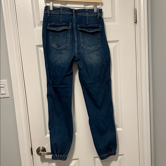 Women's Blue Ankle Jeans - Picture 3 of 5